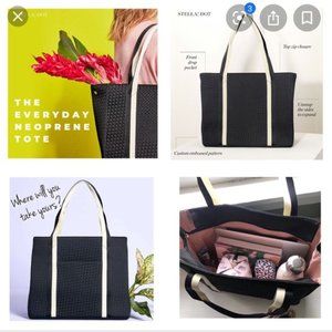 Stella & Dot Black Everyday Neoprene Tote